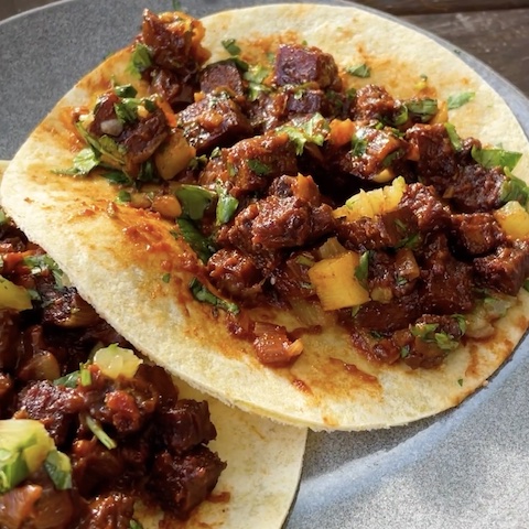 Al pastor tofu tacos