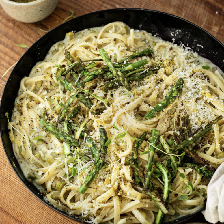 Asparagus zaatar pasta