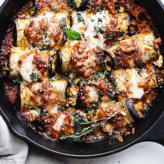 Baked eggplant rollatini