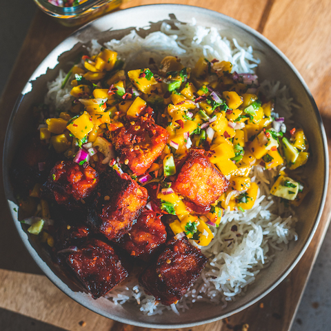 BBQ tofu bowl