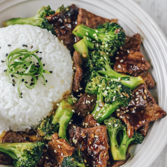 Beef & broccoli stirfry