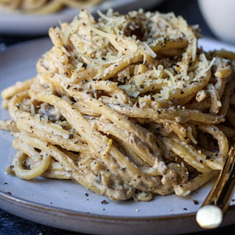 Black pepper bucatini
