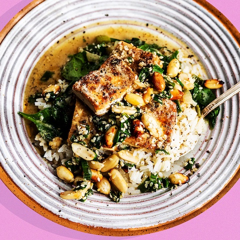 Black pepper tofu in miso