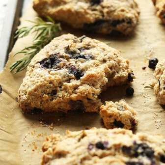 Blueberry rosemary scones