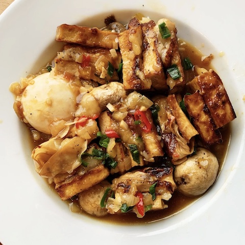 Vegan braised pork belly