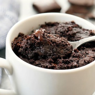 Brownie in a mug