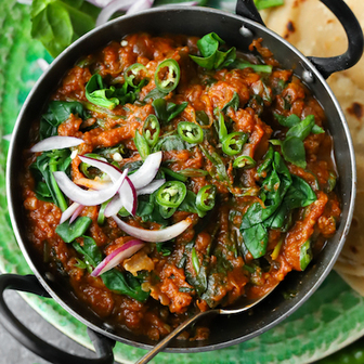 Burnt eggplant curry