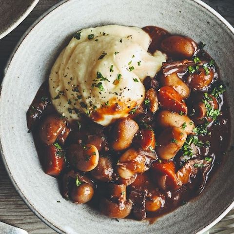 Butter bean bourguignon