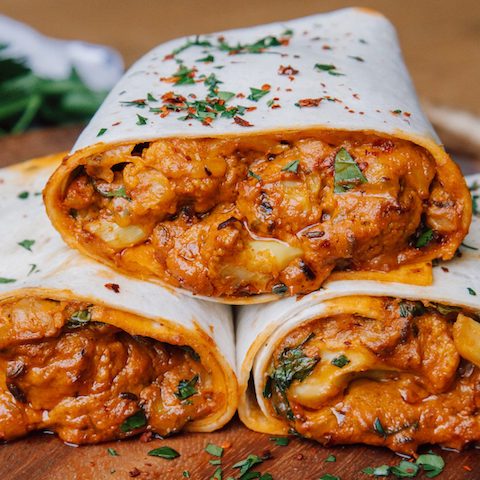 Butter cauliflower naanwich