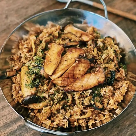 Butter mushroom rice