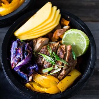 Caribbean island bowl