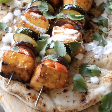 Chipotle maple skewers