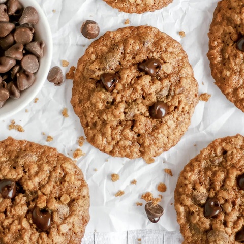 Chocolate chip avocado cookies