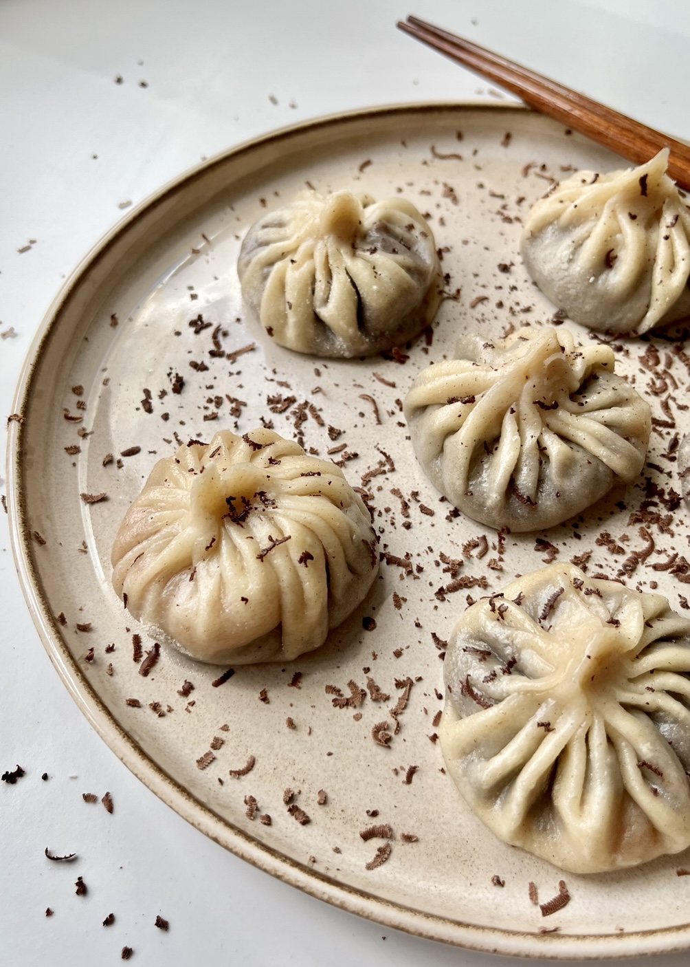 Chocolate peanut butter dumplings