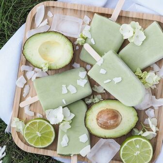 Coconut lime popsicles
