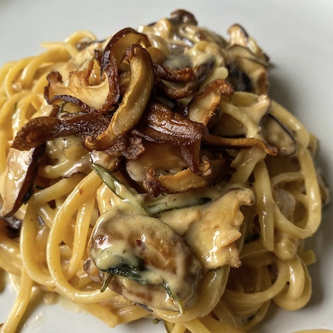 Cream of mushroom pasta