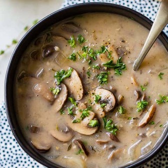 Cream of mushroom soup