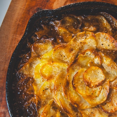 Creamy mushroom hotpot