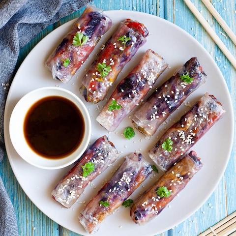 Crispy rice summer roll