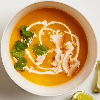 Curried butternut squash soup