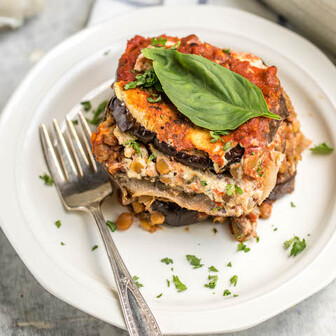 Vegan eggplant lasagna