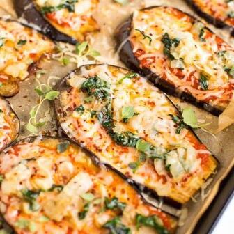 Eggplant pizza thing