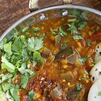 Eggplant sambar