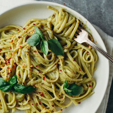 Garlic butter linguine