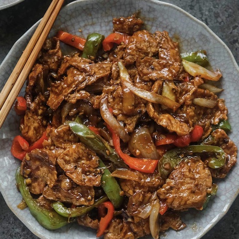 Garlic pepper stir fry