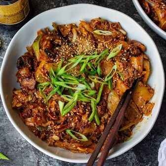 Garlic sesame noodles
