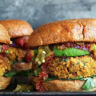 Green chilli burgers