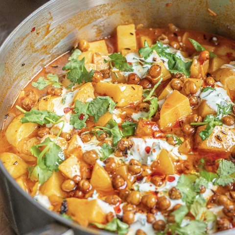 Harissa & cumin potatoes