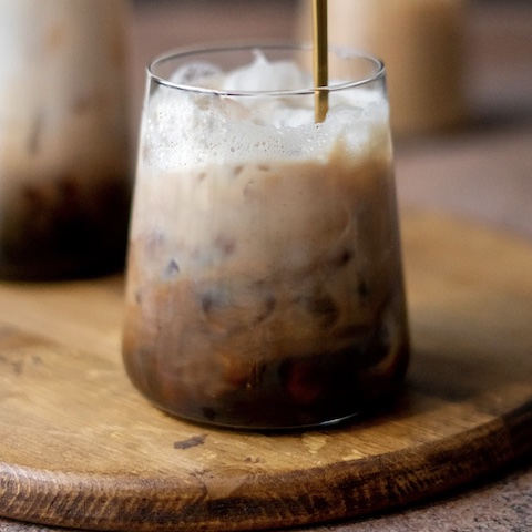 Iced brown sugar shaken espresso