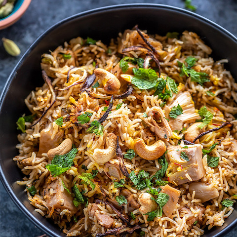 Jackfruit biryani