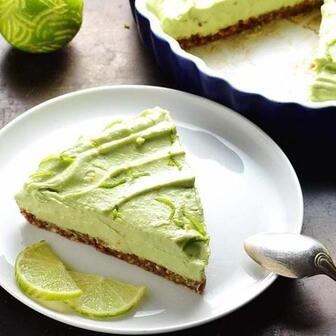 Key lime avocado pie