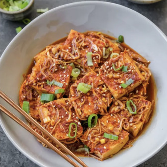 Korean braised tofu