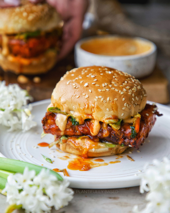 Korean fried chicken sandwich