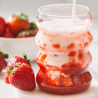 Korean strawberry milk