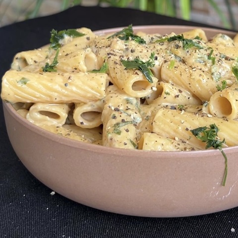 Miso lemon pasta