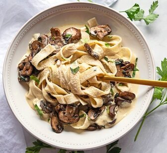 Mushroom alfredo