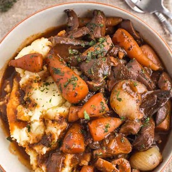 Mushroom bourguignon