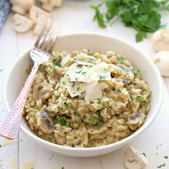 Mushroom risotto