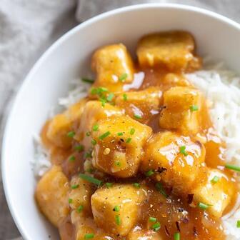 Orange tofu