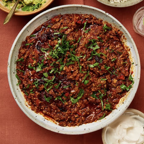 Oven baked tofu chilli