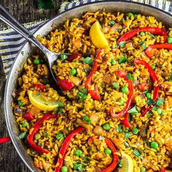 Vegan paella