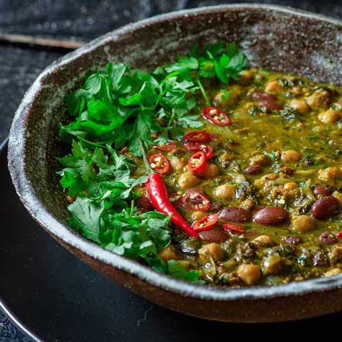 Persian herb & bean stew