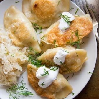 Vegan pierogi