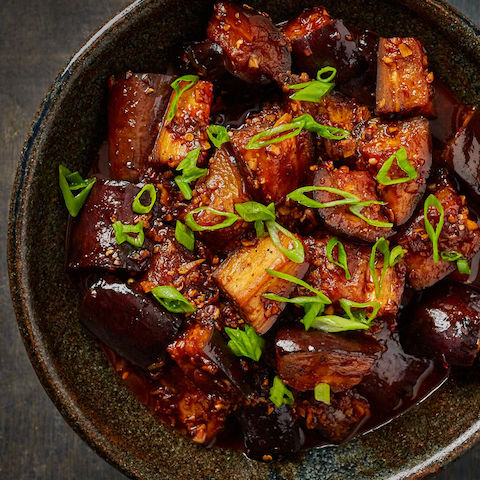 Red braised eggplant