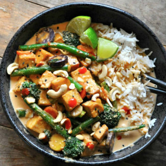 Red curry stir fry