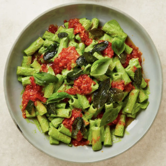 Rigatoni with crema di rucola